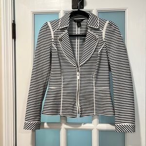 White House Black Market Striped Blazer